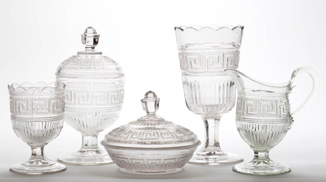 ROMAN KEY - FROSTED FIVE-PIECE TABLE SET (1 of 1)