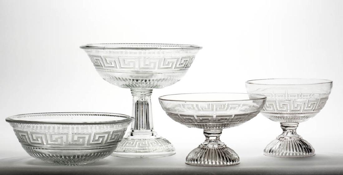 ROMAN KEY - FROSTED ARTICLES, LOT OF FOUR (1 of 1)