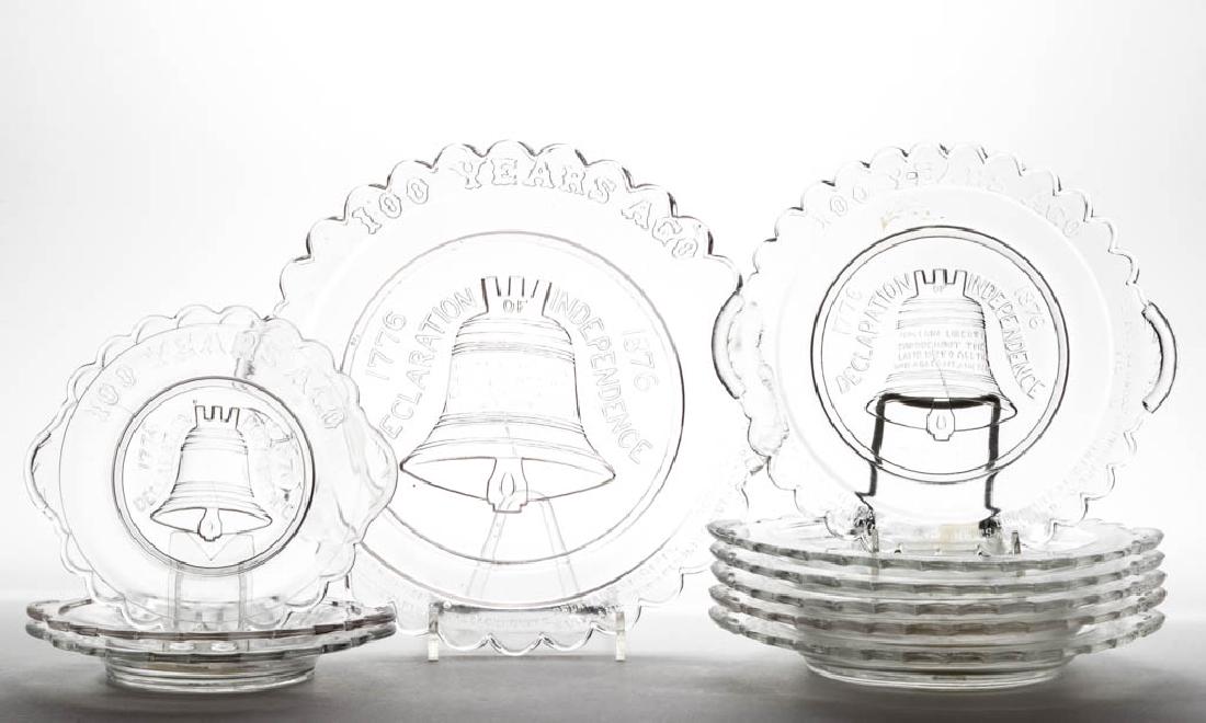 LIBERTY BELL PLATES, LOT OF TEN (1 of 1)