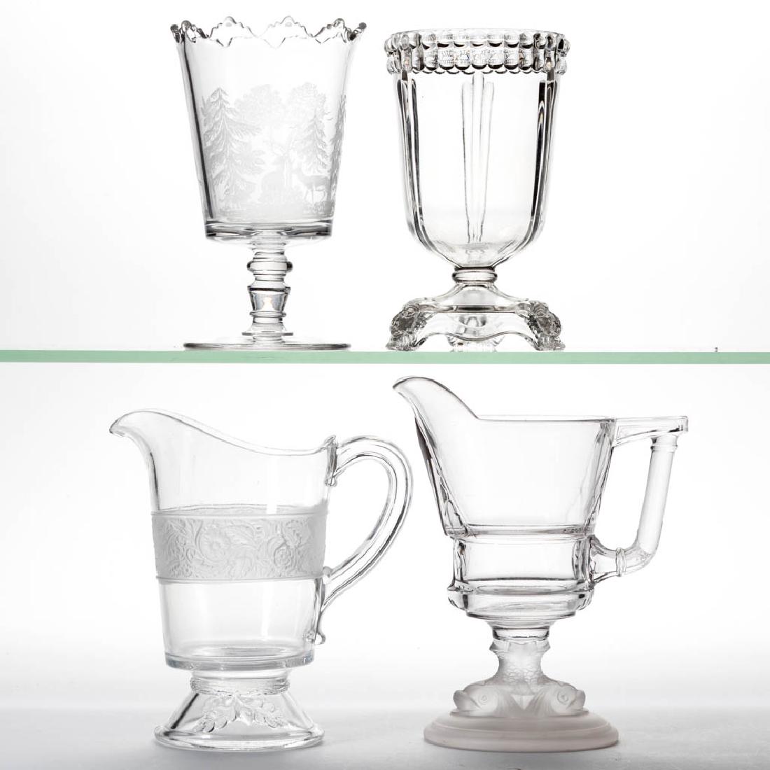 ASSORTED EAPG TABLE ARTICLES, LOT OF FOUR (1 of 1)