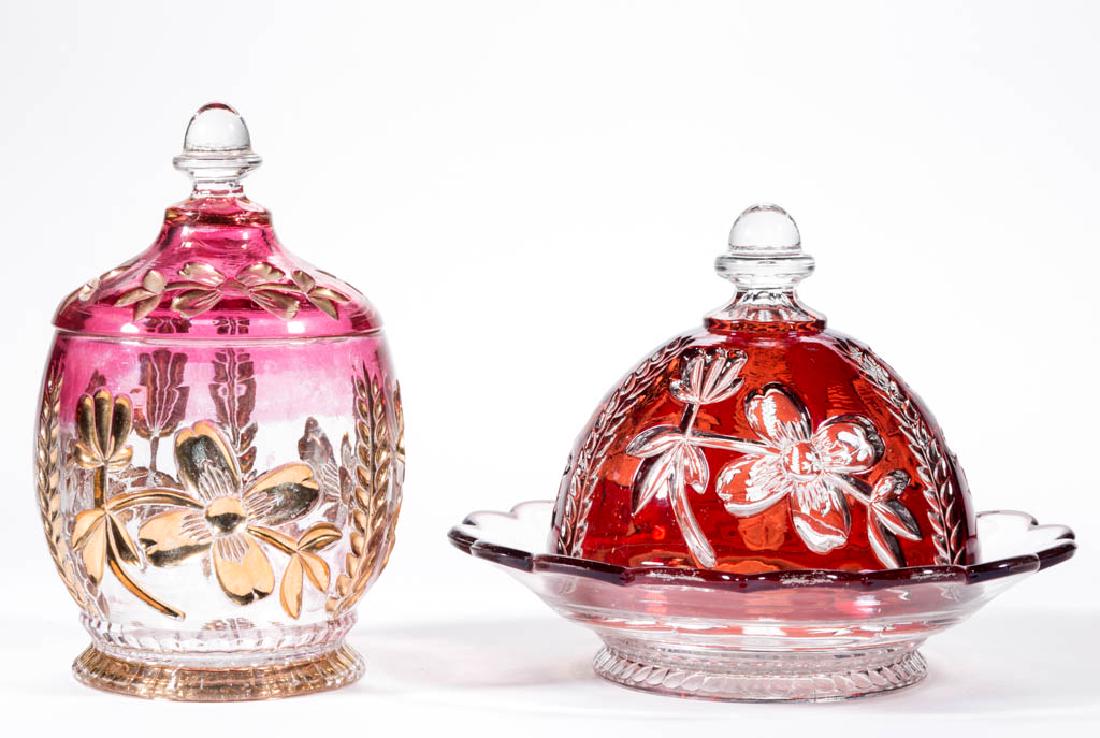 ART NAVO - STAINED TABLE ARTICLES, LOT OF TWO (1 of 1)