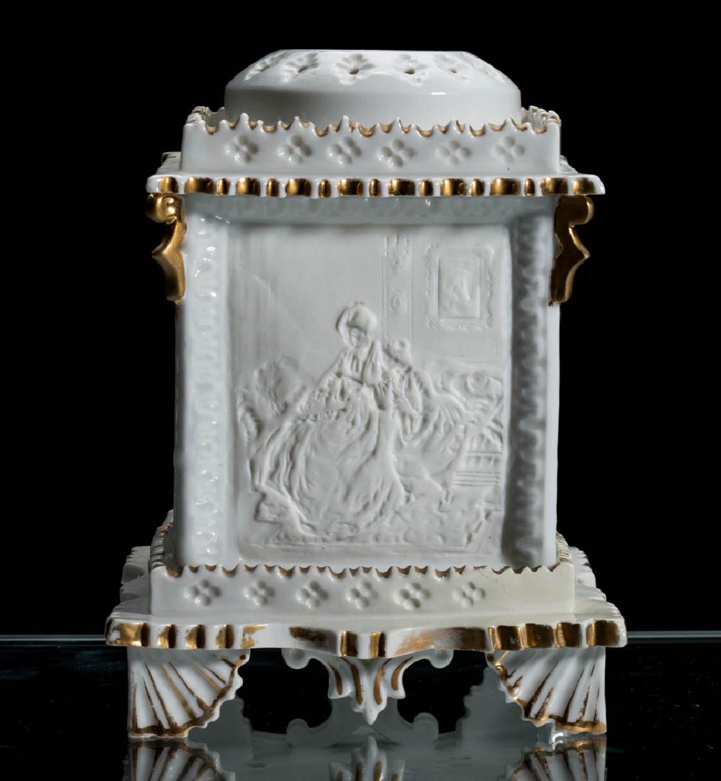 PORCELAIN LITHOPHANE LANTERN FIGURAL FAIRY / NURSERY (1 of 2)