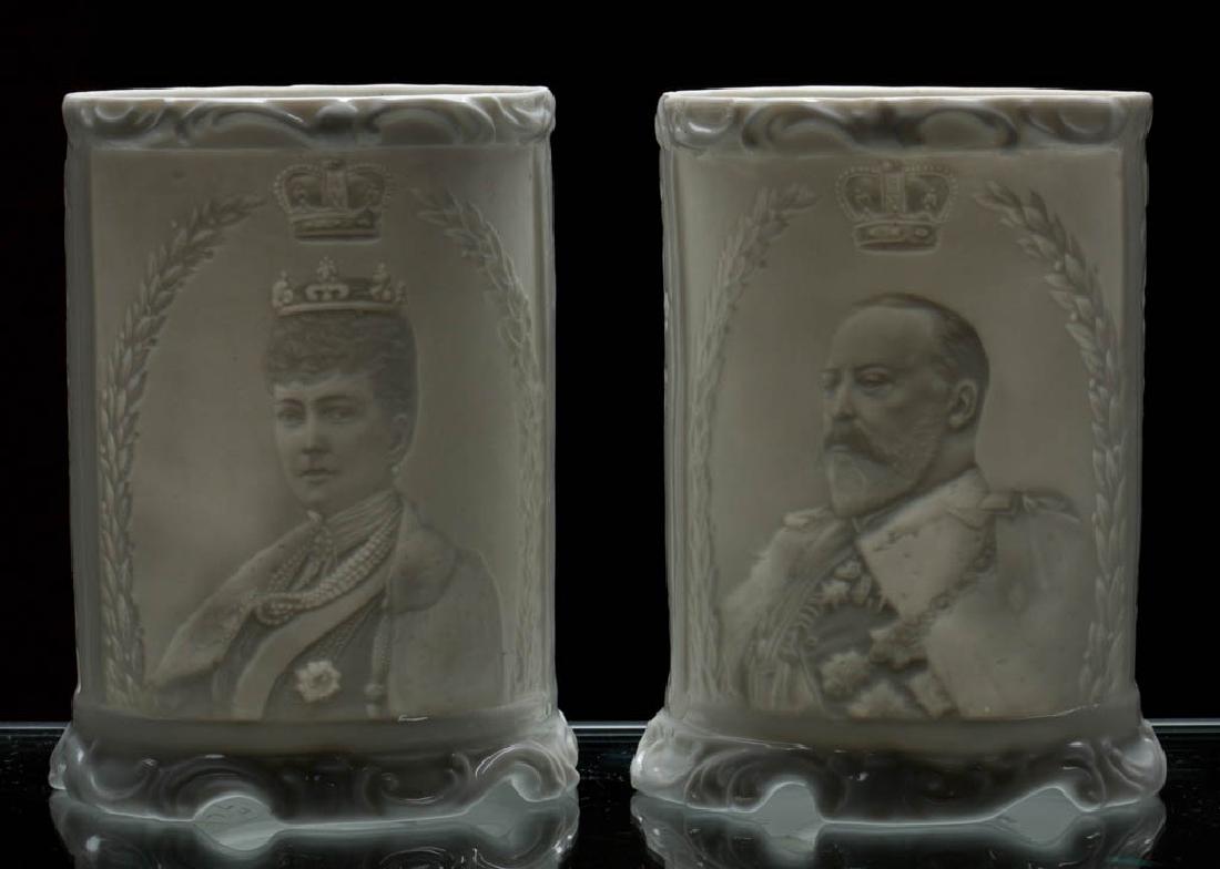 PORCELAIN LITHOPHANE FAIRY / NURSERY LAMPS, PAIR (1 of 2)