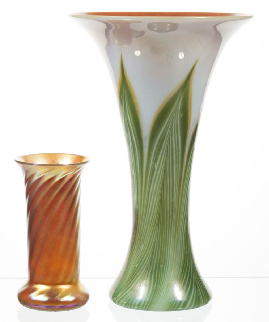 LUNDBERG STUDIOS STUDIO ART GLASS VASES, LOT OF TWO (1 of 2)