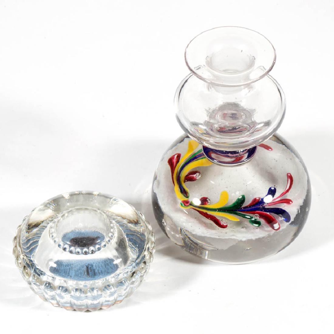 ASSORTED GLASS PAPERWEIGHTS, LOT OF TWO (1 of 1)