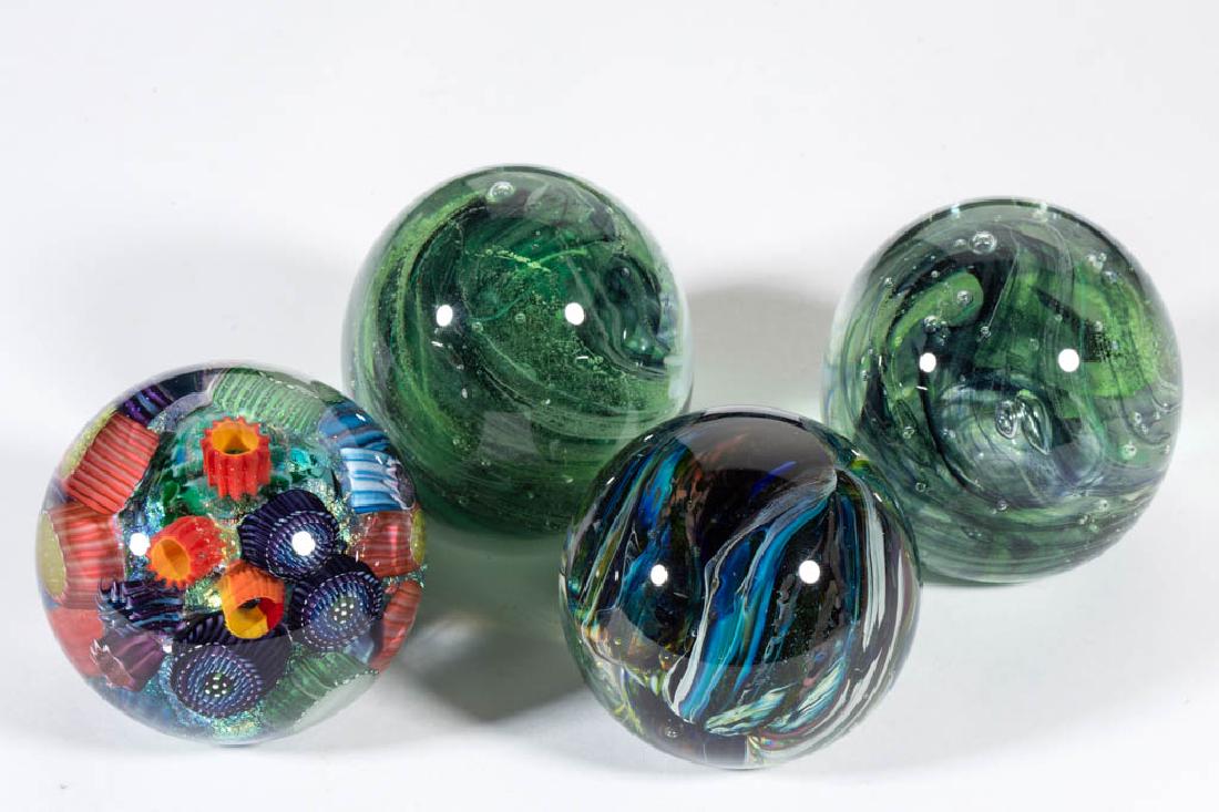 ASSORTED POLYCHROME SWIRL STUDIO ART GLASS (1 of 1)