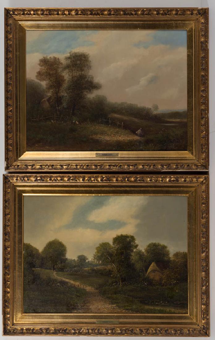 PAIR OF RICHARD PERRY (BRITISH, 1815-1883) PASTORAL (1 of 7)