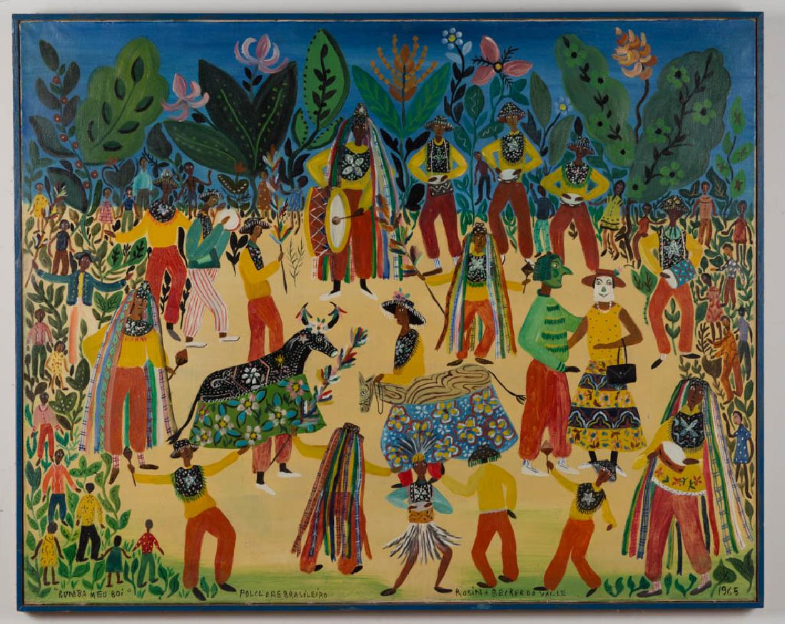 ROSINA BECKER DO VALLE (BRASILIAN, 1914-2000) FOLK ART (1 of 2)