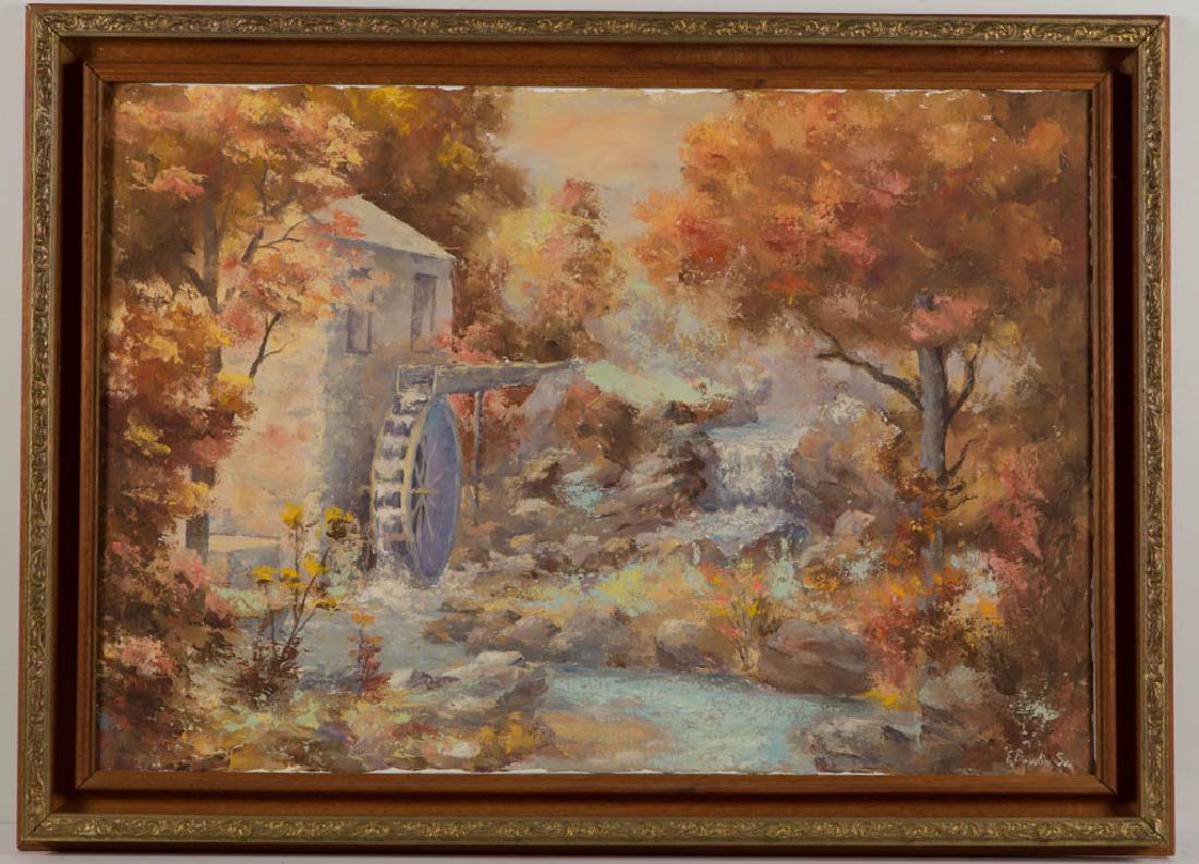 EDGAR WALLACE BOWLIN (TENNESSEE 1923-2001) LANDSCAPE (1 of 3)