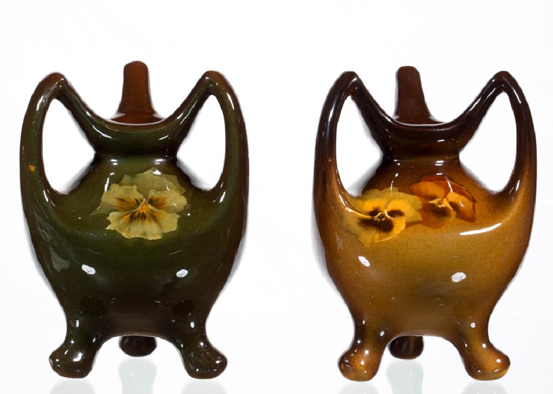 WELLER LOUWELSA ART POTTERY VASES, LOT OF TWO (1 of 6)