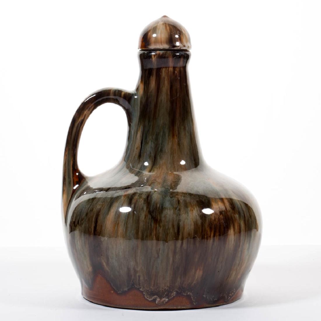 MCCOY ONYX ART POTTERY JUG / DECANTER WITH MUSIC BOX (1 of 1)