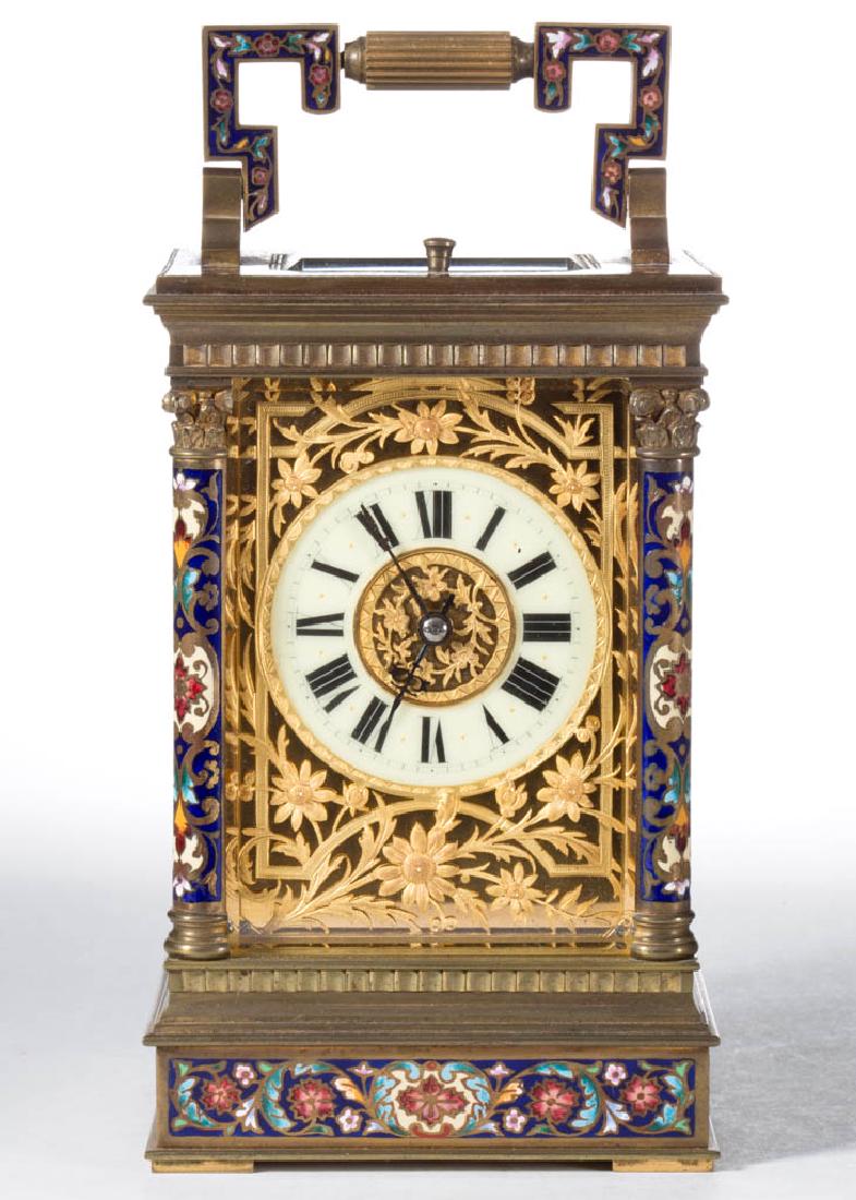 FRENCH GILT-BRASS AND CHAMPLEVE (1 of 6)