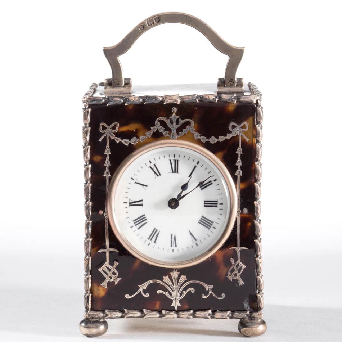 ENGLISH STERLING SILVER AND FAUX SHELL MINIATURE (1 of 3)