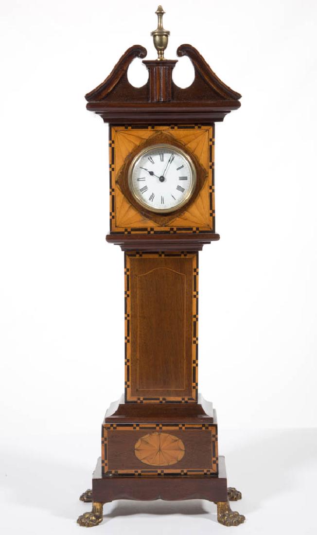 ENGLISH OR CONTINENTAL INLAID MAHOGANY MINIATURE (1 of 2)