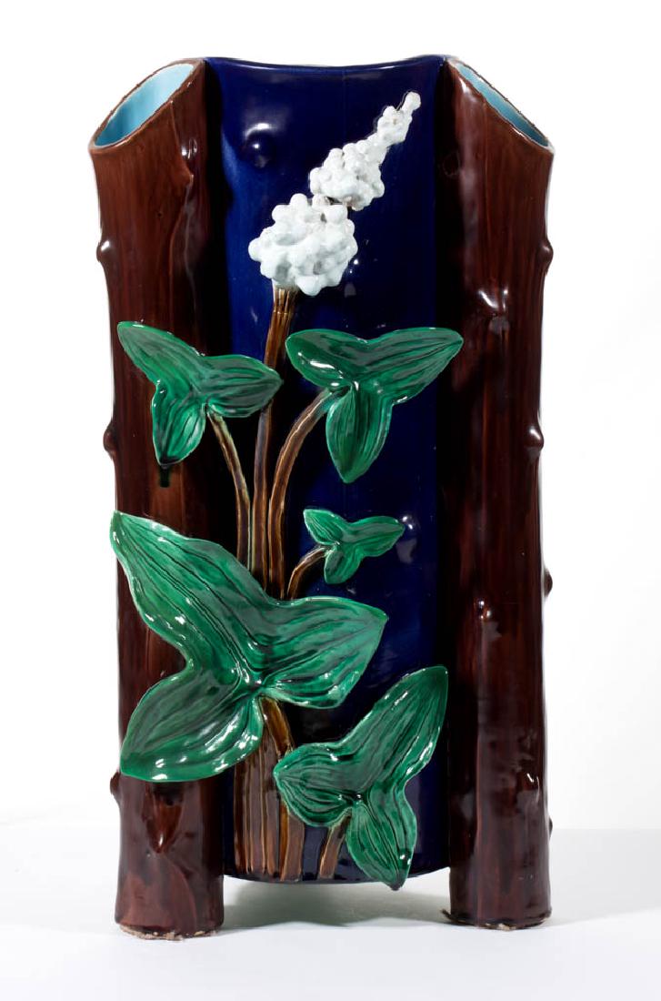 JOSEPH HOLDCROFT ENGLISH MAJOLICA CERAMIC UMBRELLA (1 of 2)