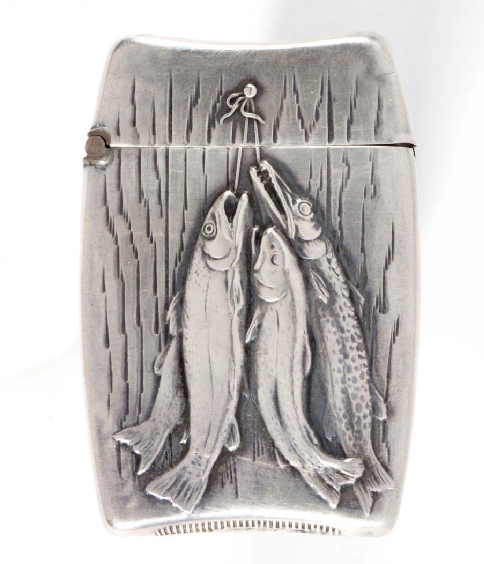 AMERICAN STERLING SILVER SPORTING MATCH SAFE (1 of 2)