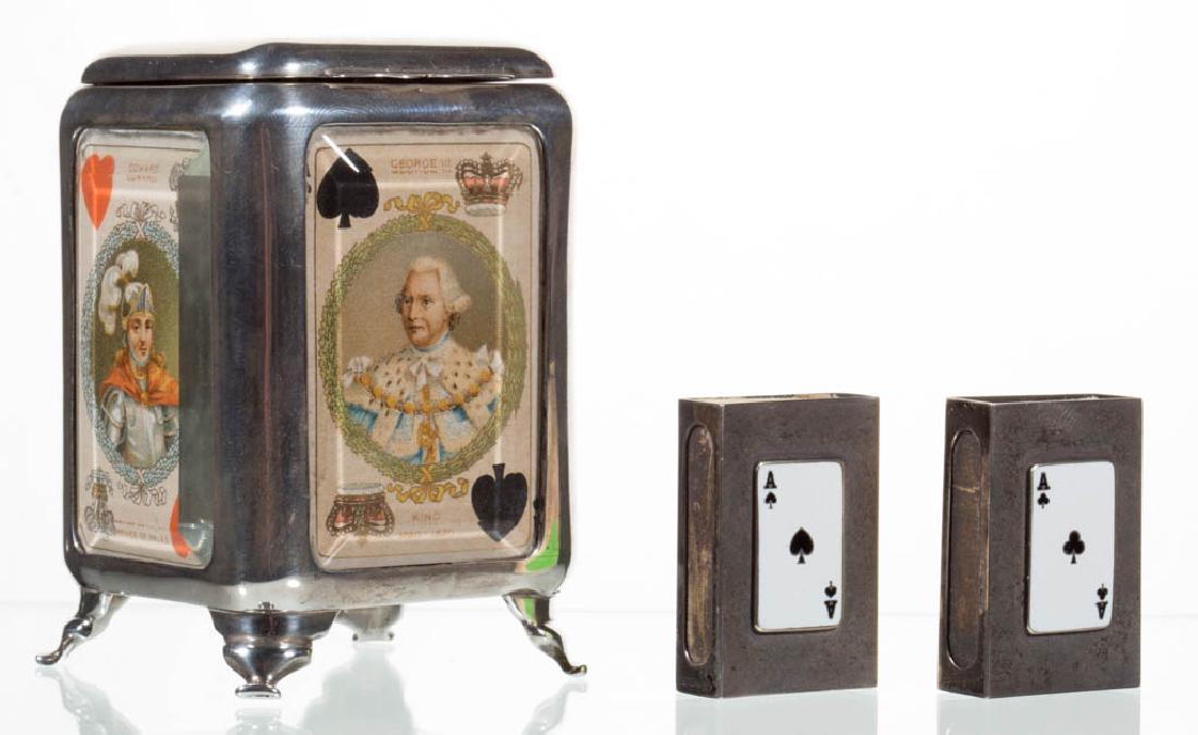 ENGLISH STERLING SILVER PLAYING CARD CASE (1 of 2)