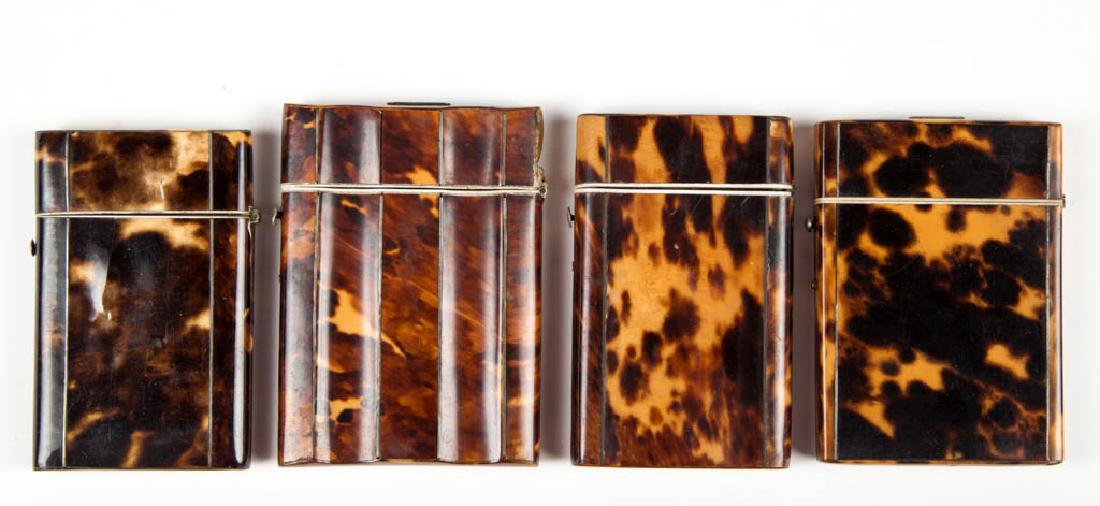 EUROPEAN SHELL CARD CASES, LOT OF FOUR (1 of 2)