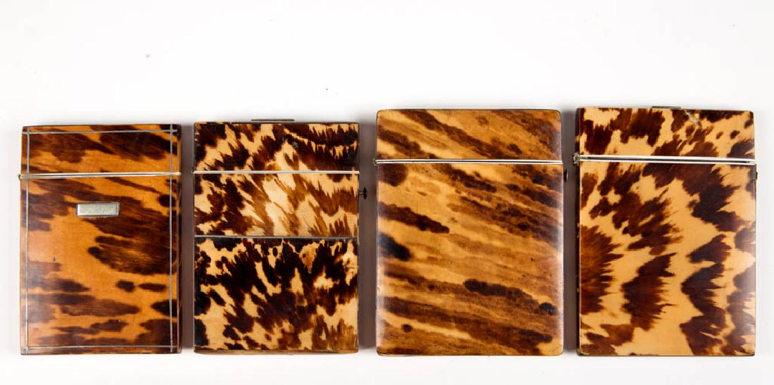 EUROPEAN SHELL CARD CASES, LOT OF FOUR (1 of 2)