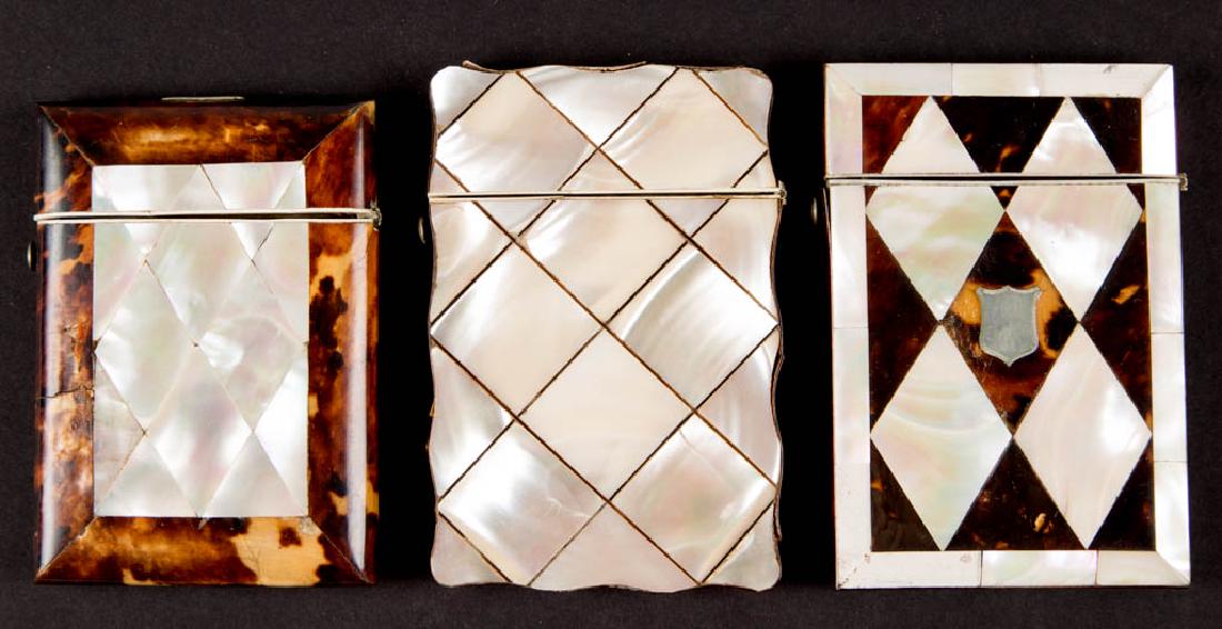 EUROPEAN SHELL CARD CASES, LOT OF THREE (1 of 2)