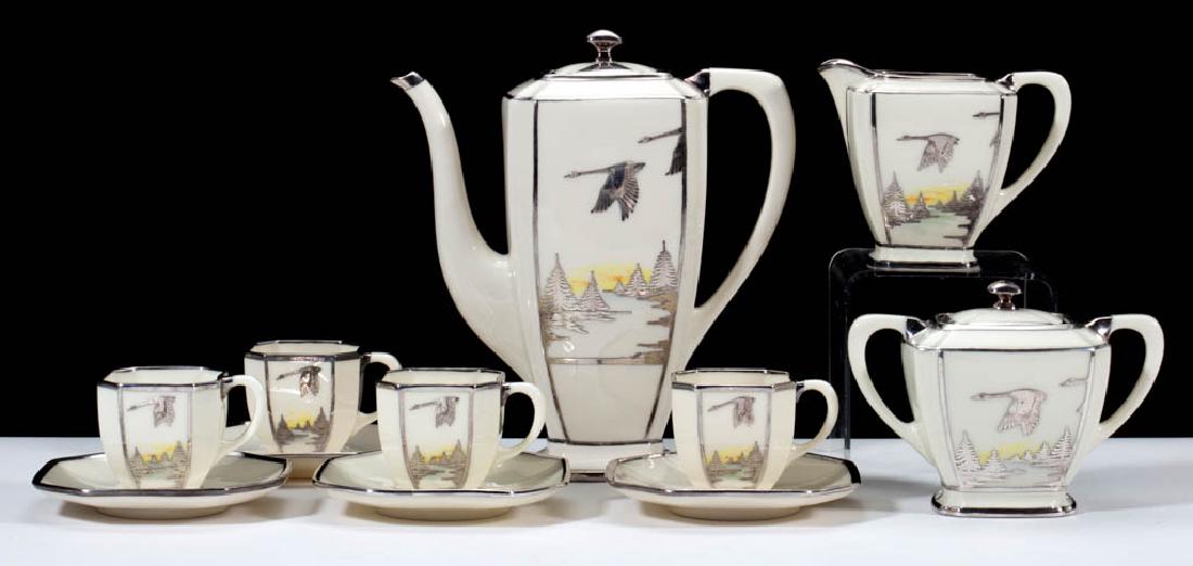 AMERICAN LENOX BELLEEK STERLING SILVER OVERLAY (1 of 1)