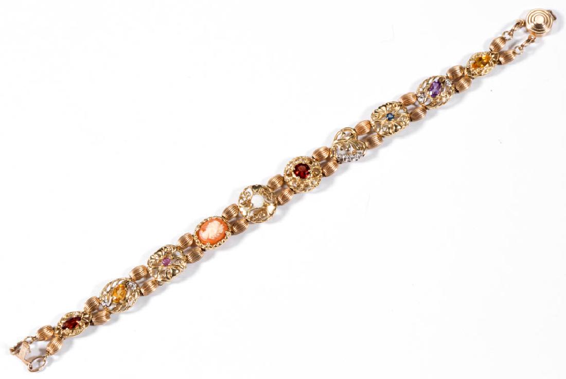 VINTAGE 10K YELLOW GOLD BRACELET (1 of 2)