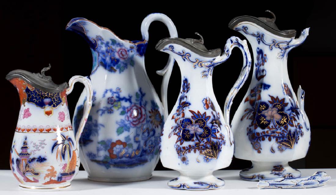 ENGLISH GAUDY FLOW BLUE, TRANSFER-PRINTED IRONSTONE (1 of 1)