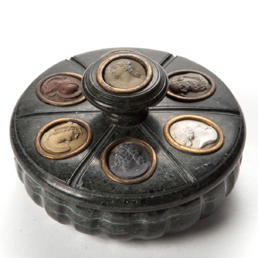 ITALIAN GRAND TOUR CARVED MARBLE INKSTAND (1 of 3)