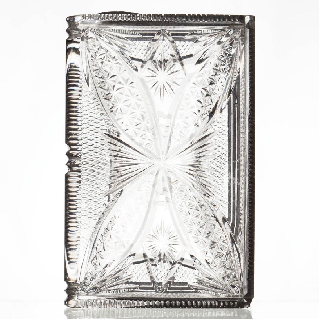 CUT GLASS BOOK-FORM PAPERWEIGHT (1 of 2)