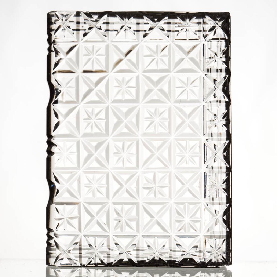 CUT GLASS BOOK-FORM PAPERWEIGHT (1 of 2)