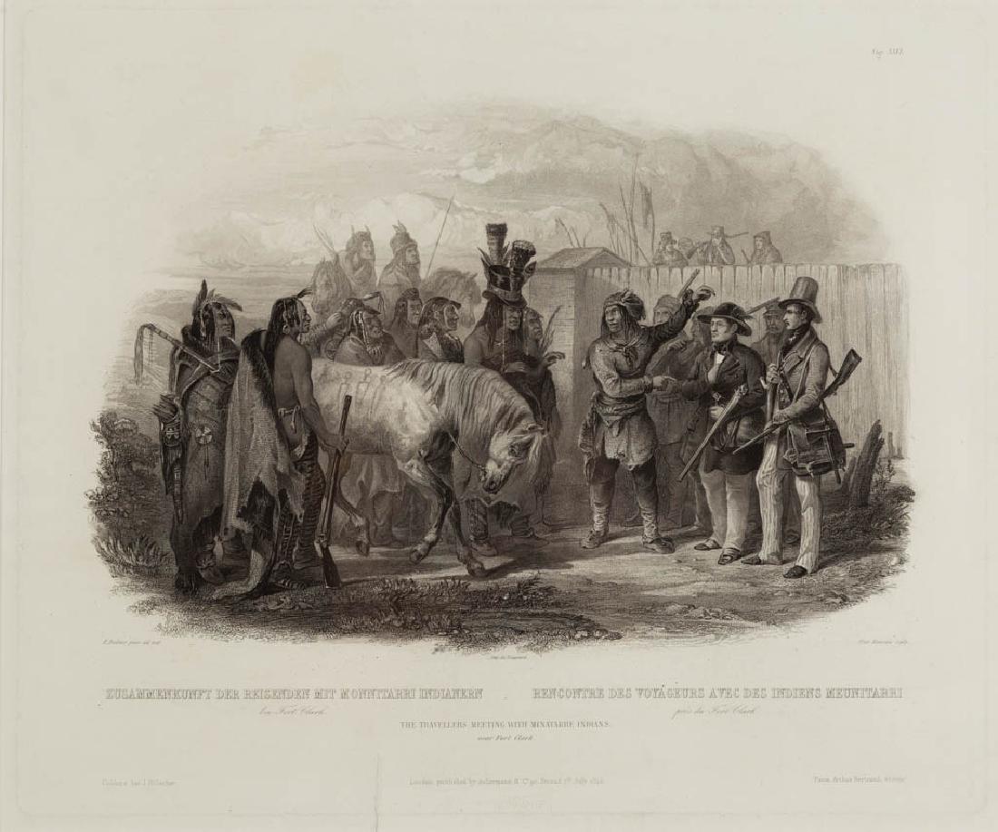 KARL BODMER (SWISS, 1809-1893) HISTORICAL ENGRAVING (1 of 2)