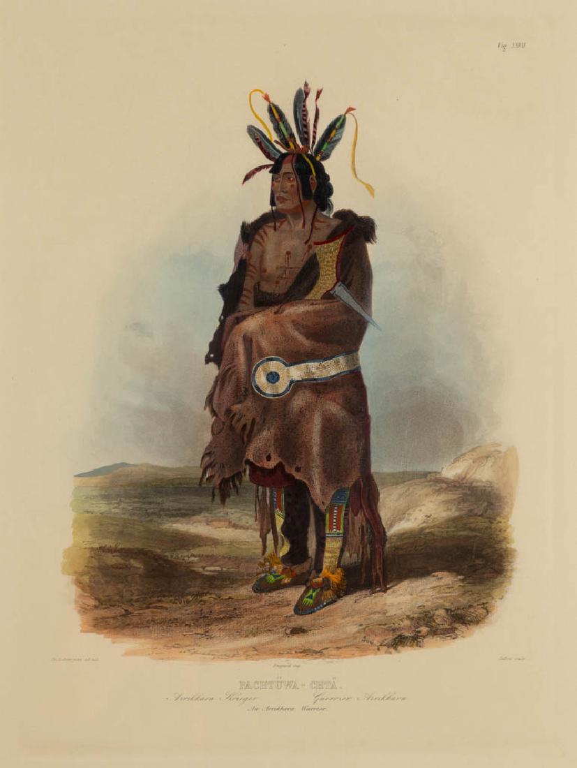 KARL BODMER (SWISS, 1809-1893) HAND-COLORED PRINT (1 of 2)
