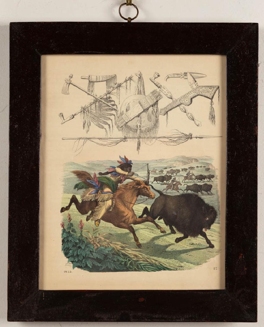 NATIVE AMERICAN HAND-COLORED ENGRAVING (1 of 1)