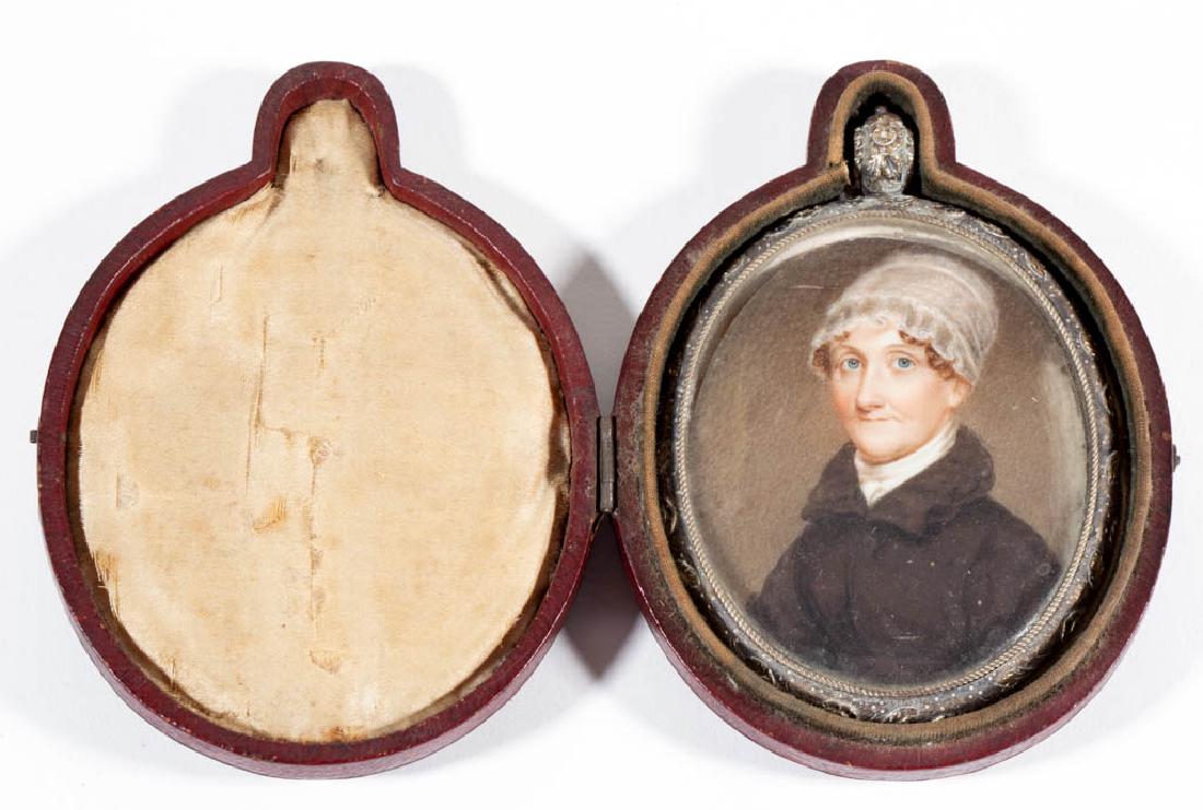 AMERICAN SCHOOL (19TH CENTURY) MINIATURE PORTRAIT OF A (1 of 4)