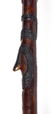 SOUTHERN FOLK ART CARVED AND PAINTED CANE / WALKING - 3