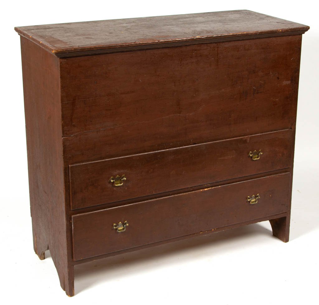 NEW ENGLAND PAINTED PINE MULE CHEST (1 of 3)