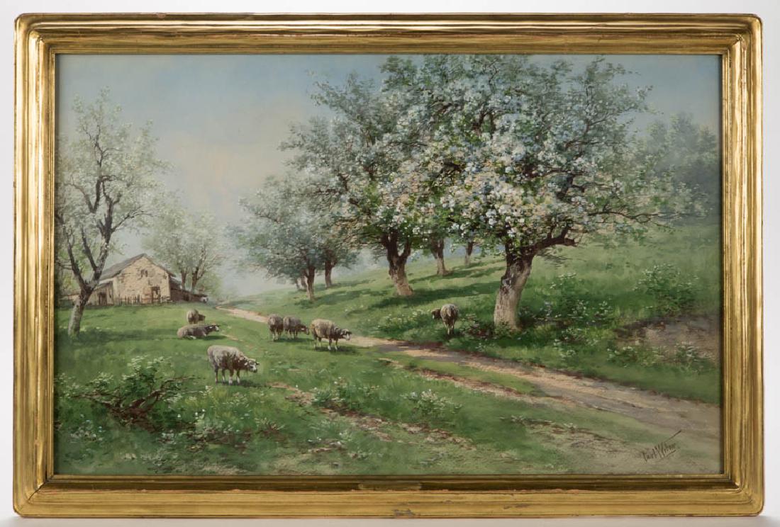 CARL WEBER (AMERICAN, 1855-1935) LANDSCAPE PAINTING (1 of 4)