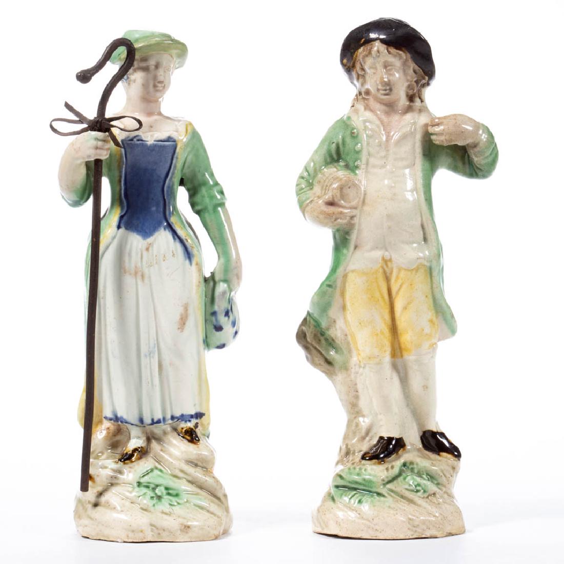 ENGLISH STAFFORDSHIRE PEARLWARE / PRATTWARE CERAMIC (1 of 5)