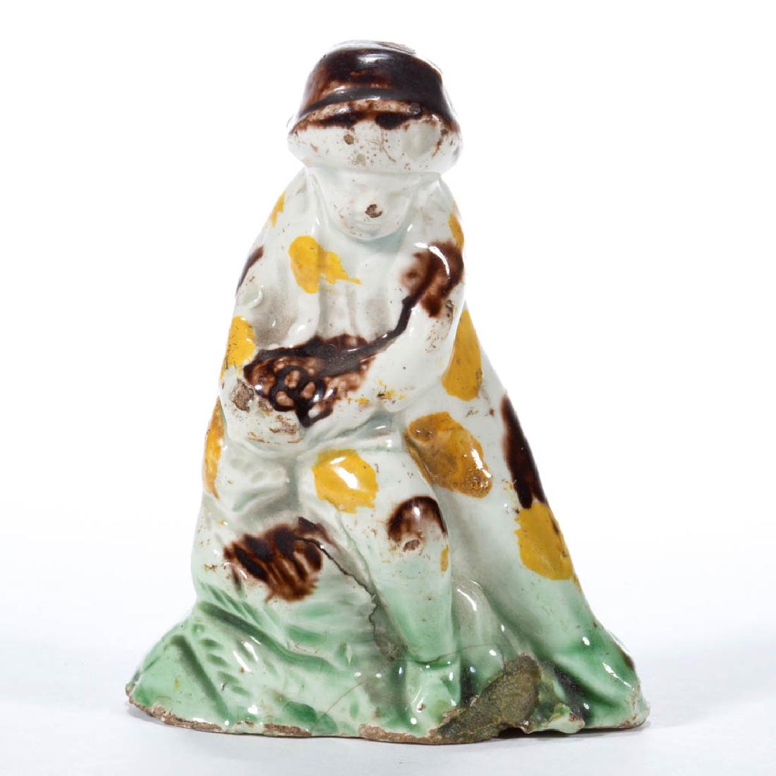 ENGLISH STAFFORDSHIRE PEARLWARE / PRATTWARE CERAMIC MAN (1 of 5)