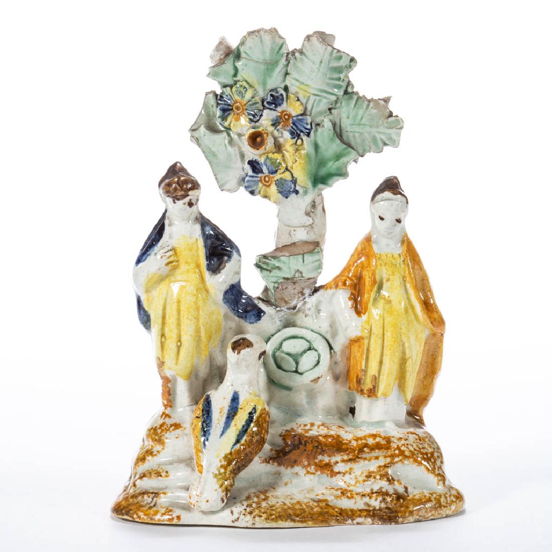 ENGLISH STAFFORDSHIRE PEARLWARE / PRATTWARE CERAMIC (1 of 5)