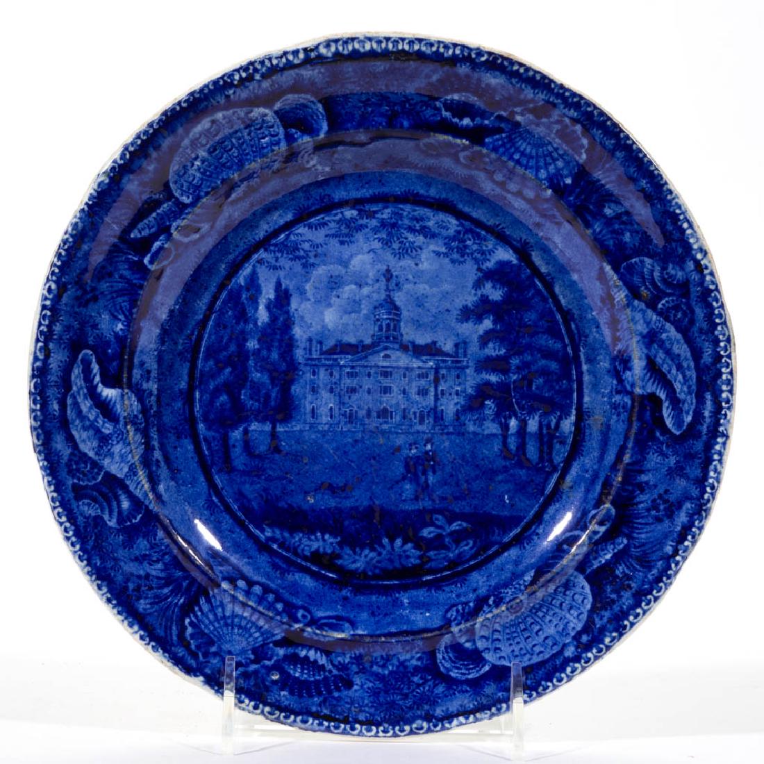 ENGLISH STAFFORDSHIRE TRANSFER-PRINTED AMERICAN VIEW (1 of 1)