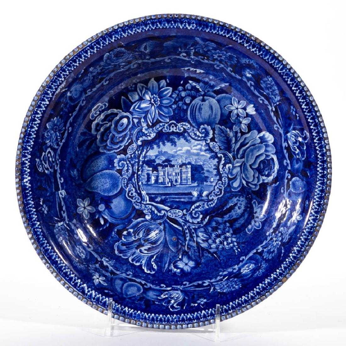 ENGLISH STAFFORDSHIRE TRANSFER-PRINTED CERAMIC DISH (1 of 1)