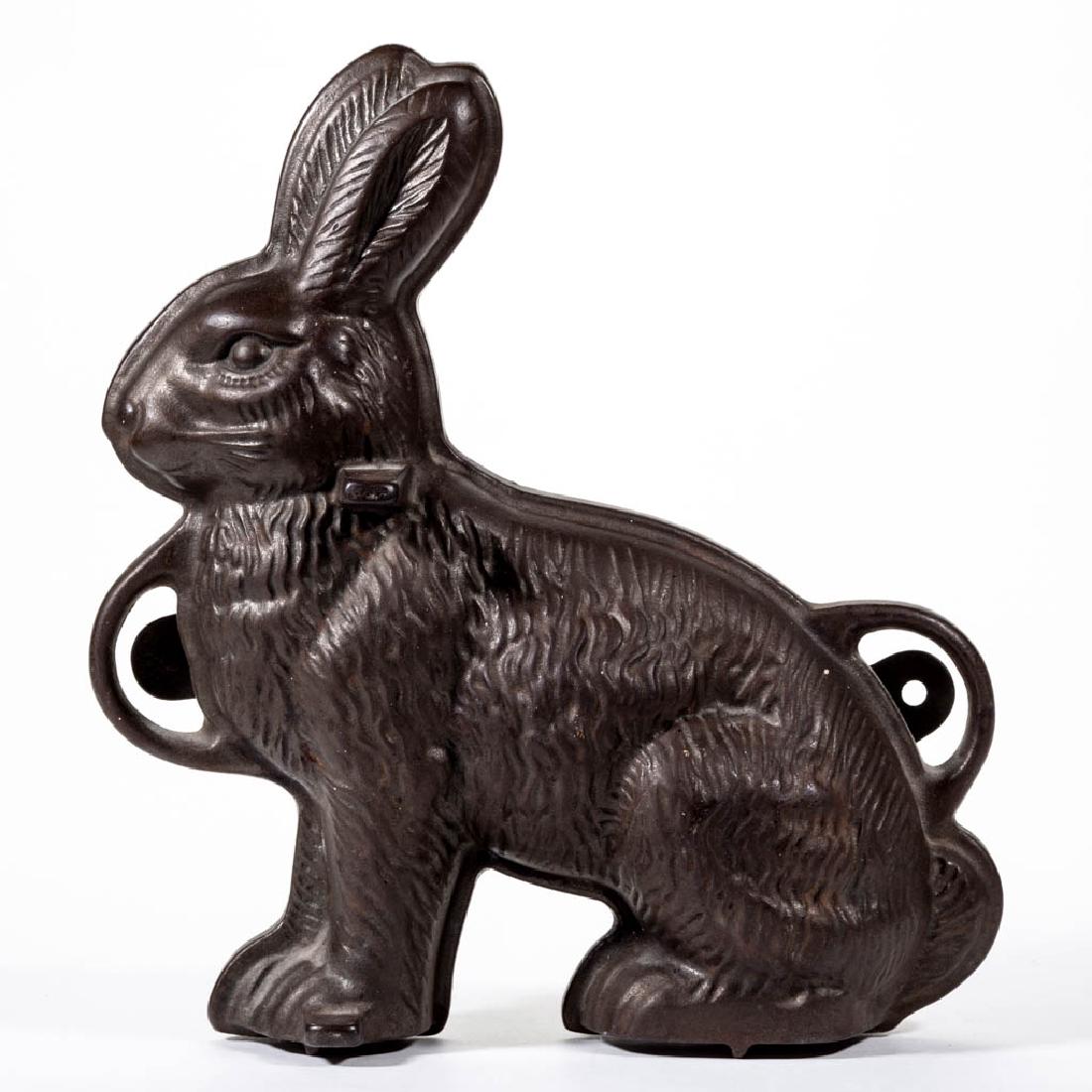GRISWOLD FIGURAL CASTIRON RABBIT CAKE / ICE CREAM MOLD