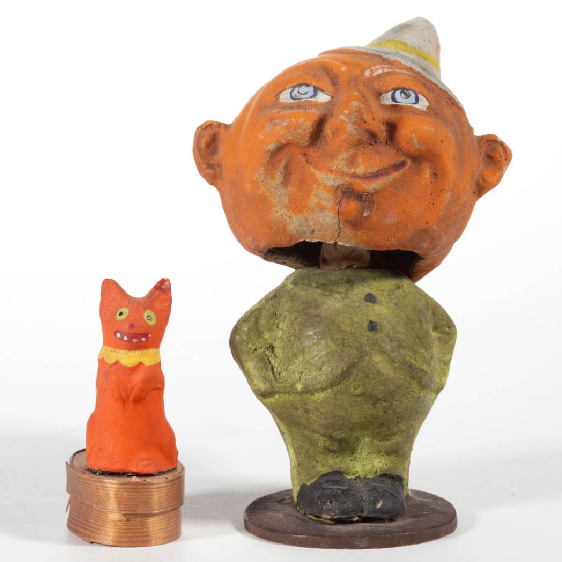 GERMAN COMPOSITION / PAPIER MACHE HALLOWEEN FIGURAL (1 of 4)