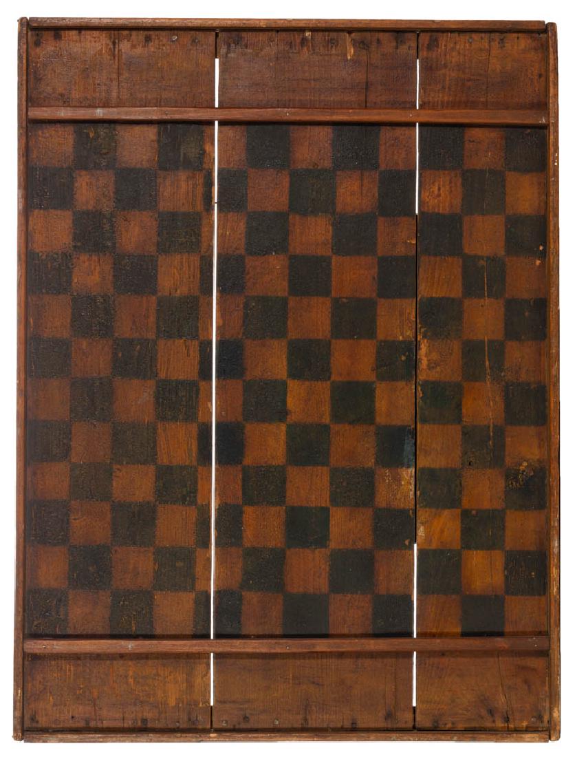 COUNTRY FOLK ART PAINTED PINE GAMEBOARD (1 of 2)