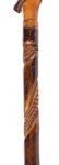 RICHMOND, VIRGINIA CARVED AND PAINTED FOLK ART CANE / - 3