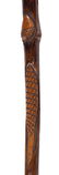 RICHMOND, VIRGINIA CARVED AND PAINTED FOLK ART CANE / - 4