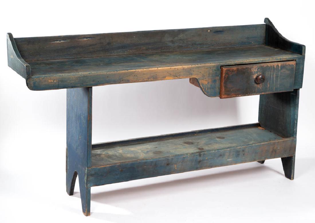 PENNSYLVANIA COUNTRY PAINTED POPLAR BUCKET BENCH Jun 21, 2019