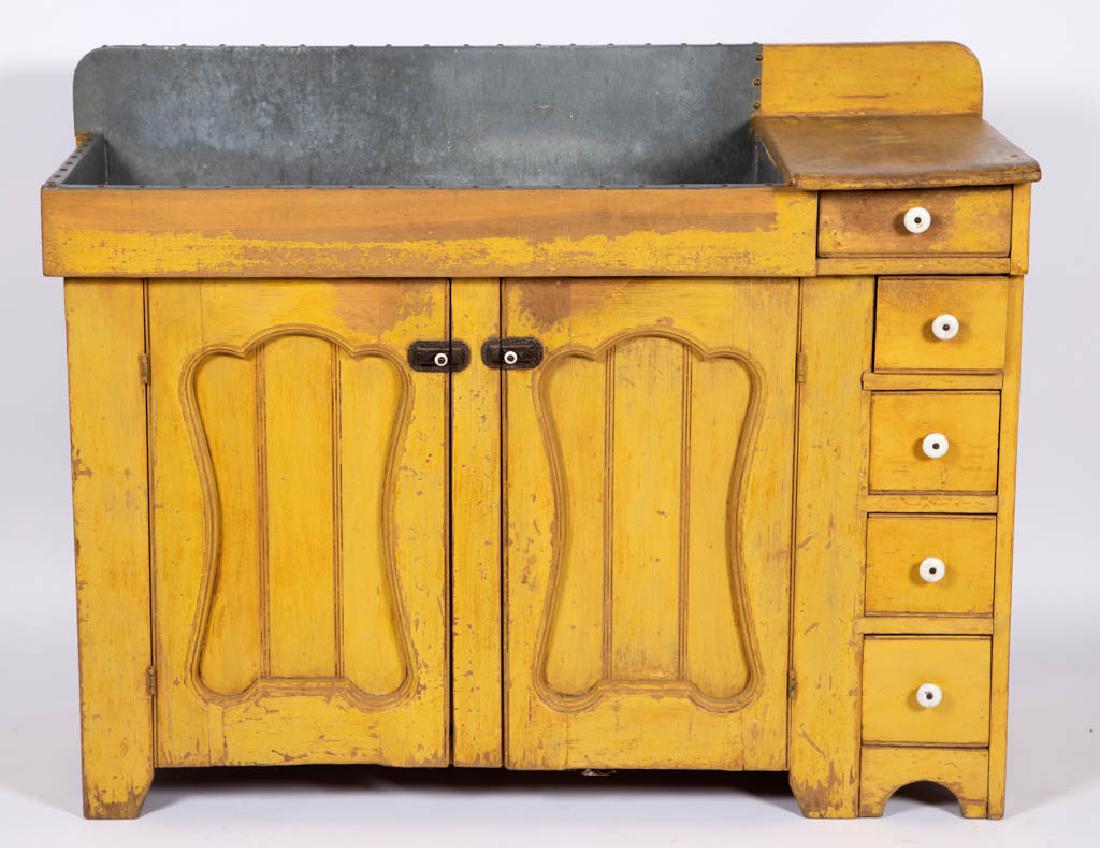 PENNSYLVANIA PAINTED PINE AND POPLAR DRY SINK (1 of 3)