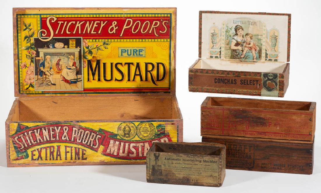 STICKNEY & POOR'S MUSTARD LITHOGRAPH AND WOOD (1 of 1)